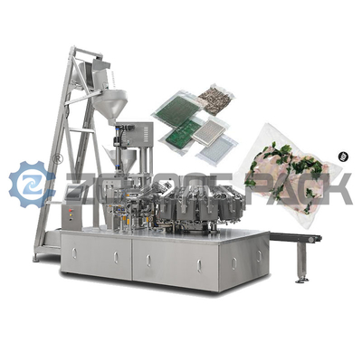 Large Fully Automatic Rotary Vacuum Packaging Machine Multi - Station