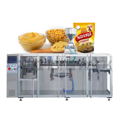 Multi-Station Horizontal Premade Bag Mustard Sauce Packaging Machine