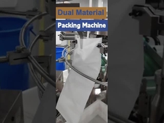 Dubbele vloeibare materialen gemengde gel verpakkingsmachine chemische reactie gel pasta uitrusting zak