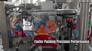 Bekijk: Volautomatische Multi Head Weger-showcase met roterende ballonverpakkingsmachines
