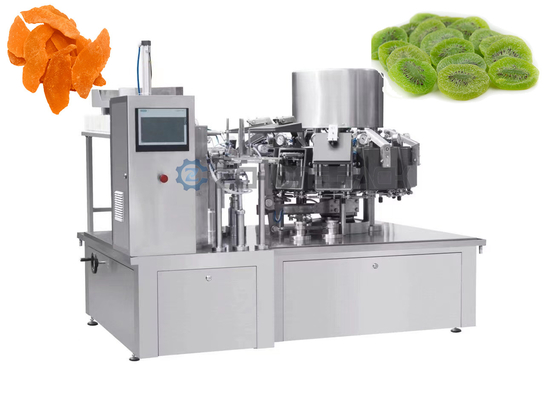 Industrial Rotary Vacuum Packaging Machine Dry Fruit Cranberries Blueberries Peanut